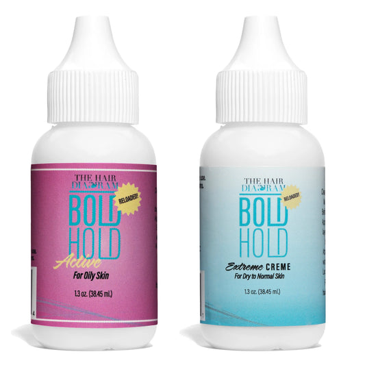 BOLD HOLD EXTREME CREME® & ACTIVE COMBO - LACE GLUE/ WIG ADHESIVE 1.3 OZ.