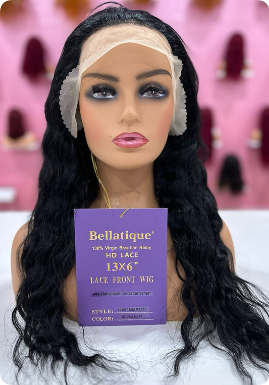 Bellatique 100% Virgin Brazilian Human Hair Wig 13X6 Lace Wig - Miami