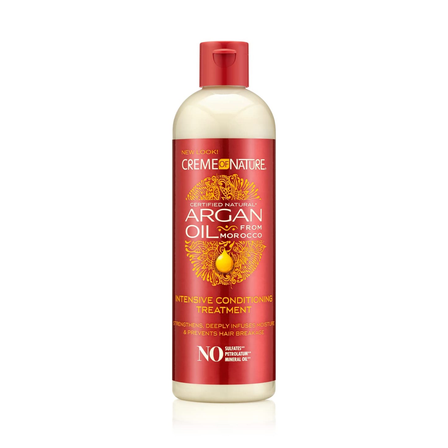 Argan Oil for Hair, Intensive Conditioning Treatment by Creme of Nature, Argan Oil of Morocco, Moisturizing Hair Care, 12 Fl Oz